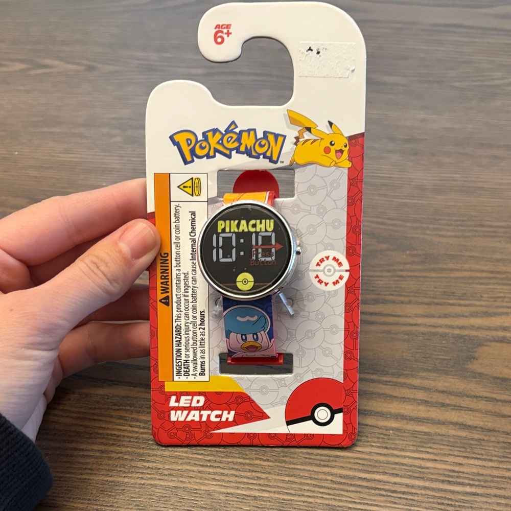 Pikachu LED Watch - Red Strap